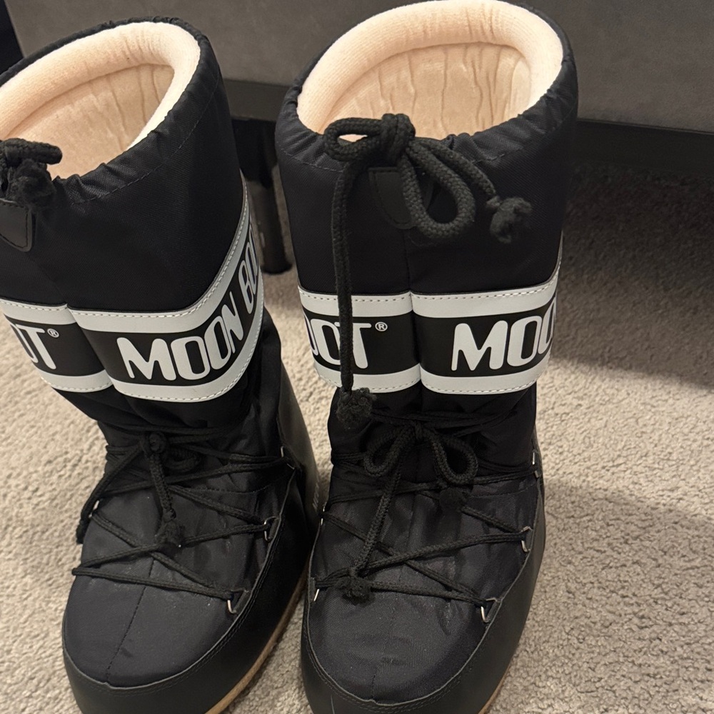 Moon Boot Black Winter & Rain Boots